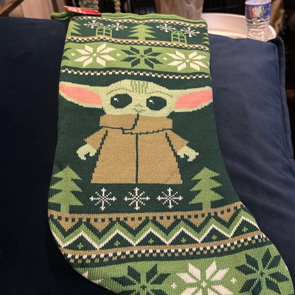 Brand new baby Yoda Christmas stocking